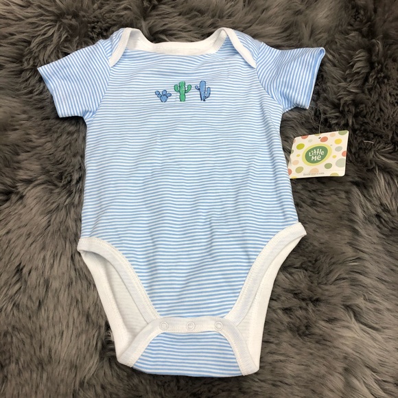 Little Me | Kids 3 Piece Set | Cactus & Stripes | Size 12 Months - Picture 2 of 5